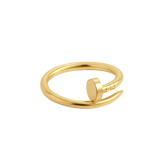 18K Gold Nail Ring